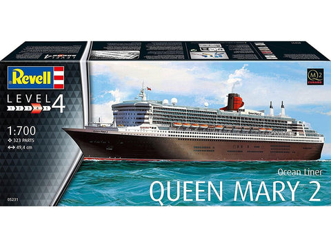 Revell Queen Mary 2 laivo modelis 1:700, plastikinis surinkamas, 49,4 cm