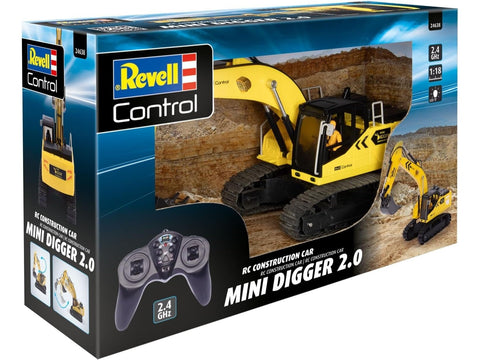 Revell RC ekskavatorius 1/18 su metaliniu kaušu, 2.4 GHz (24638)
