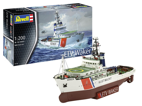 Revell ETV Waker Nyderlandų pakrančių apsaugos laivas 1:200