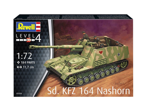 Revell Sd.Kfz. 164 Nashorn 1/72 surenkamas plastikinis modelis (03358)