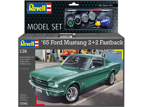 Revell 1965 Ford Mustang 2+2 Fastback rinkinys 1:24 su dažais