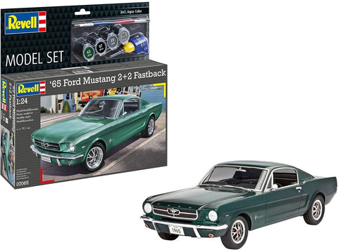 Revell 1965 Ford Mustang 2+2 Fastback rinkinys 1:24 su dažais