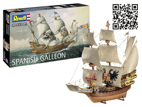 Revell Ispaniškas galeonas 1:96 plastikinis laivo modelis 72,4 cm 05620