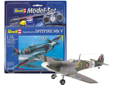 Revell Spitfire Mk V dovanų rinkinys 1/72 – plastikinis modelis