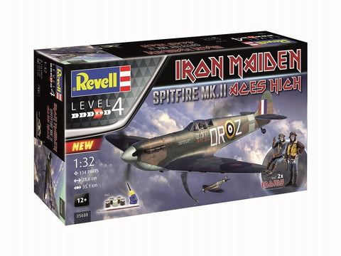 Revell Spitfire Mk.II Iron Maiden Aces High 35-mečio dovanų rinkinys 1/32