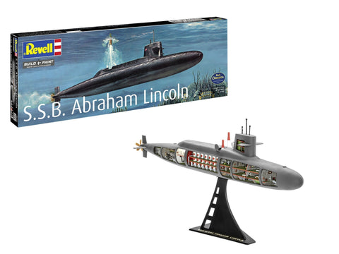 Revell S.S.B. Abraham Lincoln 1:253 laivas su interjeru, 37 cm (05185)