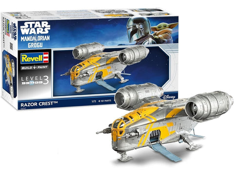 Star Wars Mandalorietis Razor Crest plastikinis modelis 1/72 su Grogu