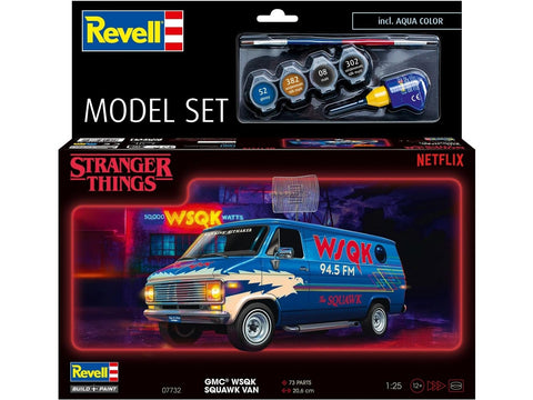 Revell Stranger Things GMC Squawk Van 1/25 surenkamas modelis rinkinys