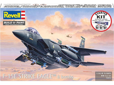 Revell F-15E Strike Eagle lėktuvo surenkamas modelis dovanų rinkinys 1/144