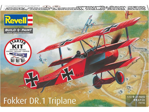 Fokker Dr.1 triplano surenkamas modelis 1/72 – dovanų rinkinys