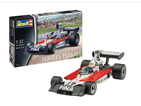 Revell Surtees TS16/03 F1 bolidas 1:32 plastikinis surinkimo rinkinys
