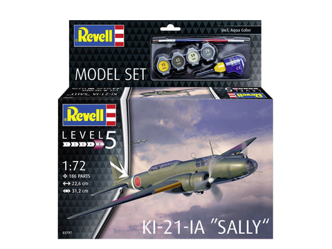 Mitsubishi Ki-21 „Sally“ lėktuvo modelio dovanų rinkinys 1/72