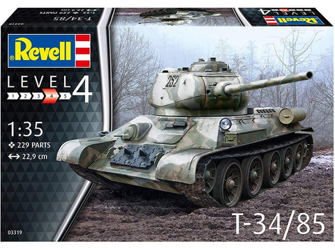 Revell T-34/85 1/35 – plastikinis tanko modelis surinkimui