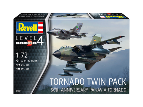 Revell Panavia Tornado 50-mečio Twin Pack, plastikinis modelis 1:72