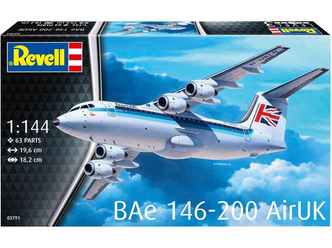 Revell BAe 146-200 RJ85 AirUK 1:144 plastikinis surenkamas lėktuvo modelis