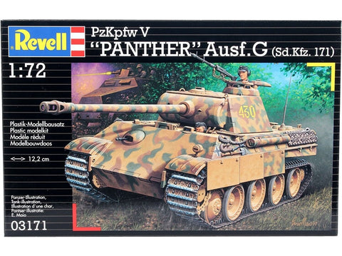 Revell Panther Ausf. G PzKpfw V 1/72 surenkamas plastikinis tanko modelis