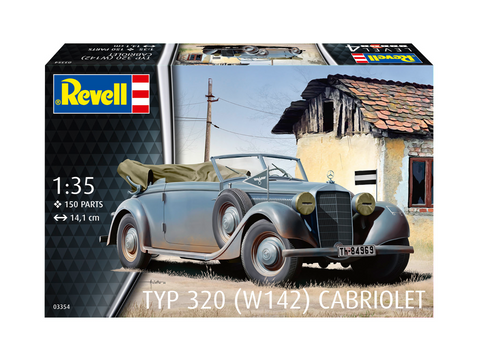 Revell Mercedes-Benz 320 Cabriolet (W142) 1/35 surinkimo rinkinys