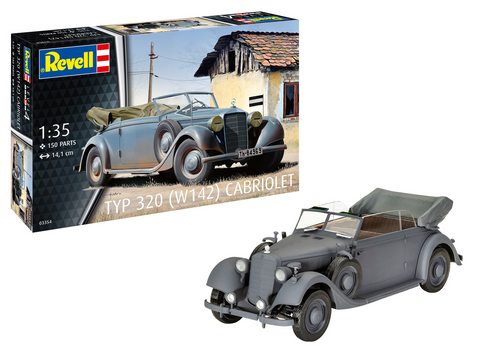 Revell Mercedes-Benz 320 Cabriolet (W142) 1/35 surinkimo rinkinys