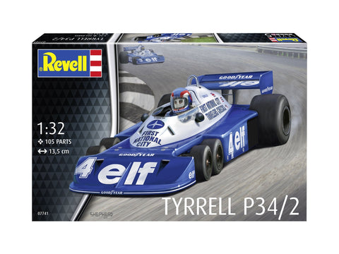 Revell Tyrrell P34/2 6 ratų F1, 1:32 surenkamas plastikinis modelis