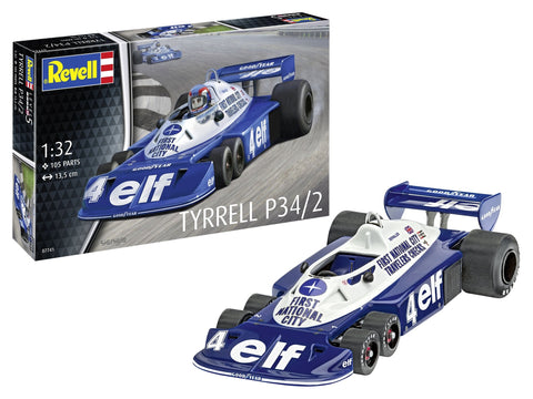 Revell Tyrrell P34/2 6 ratų F1, 1:32 surenkamas plastikinis modelis