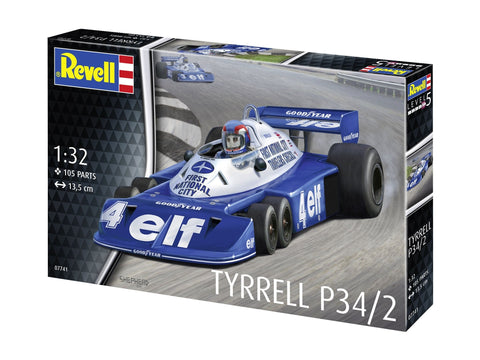 Revell Tyrrell P34/2 6 ratų F1, 1:32 surenkamas plastikinis modelis