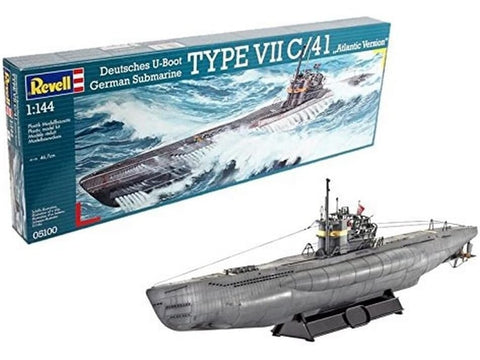 Revell povandeninis U-laivas VIIC/41 1:144 plastikinis modelis