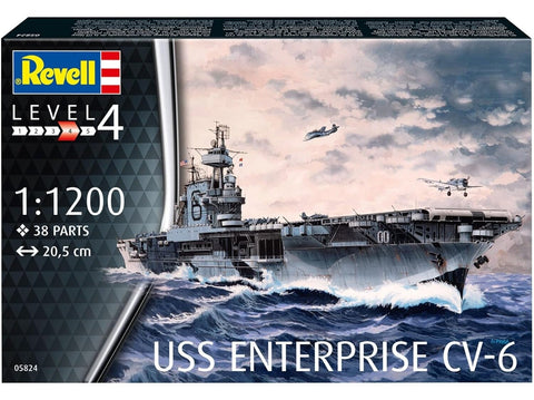 Revell USS Enterprise lėktuvnešis 1/1200 plastikinis rinkinys