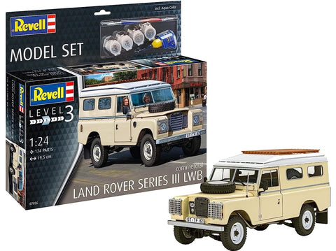 Revell Land Rover Series III LWB 1/24 plastikinis modelis – dovanų rinkinys