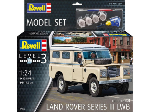 Revell Land Rover Series III LWB 1/24 plastikinis modelis – dovanų rinkinys