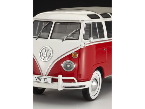Revell VW T1 Samba Bus rinkinys 1/24 su dažais ir teptuku