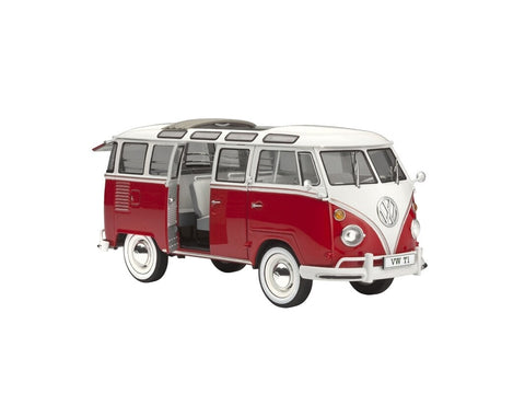 Revell VW T1 Samba Bus rinkinys 1/24 su dažais ir teptuku