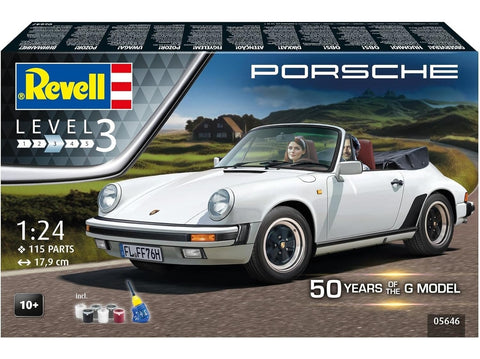 Revell Porsche 911 Carrera Cabrio 1/24 dovanų rinkinys, G modelio 50-metis