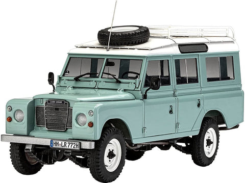 Revell Land Rover Series III 1:24 dovanų rinkinys su dažais ir klijais (67047)