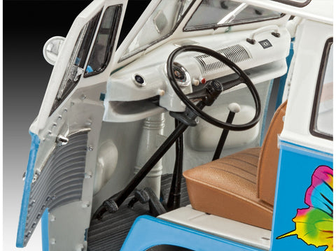 Revell VW T1 Samba Bus Flower Power 1/24 surenkamas plastikinis modelis