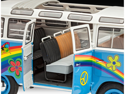 Revell VW T1 Samba Bus Flower Power 1/24 surenkamas plastikinis modelis
