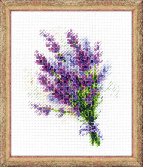 RIOLIS: Riolis: Siuvinėjimo rinkinys 1607 Bouquet with Lavender - HOBI.LT 🇱🇹