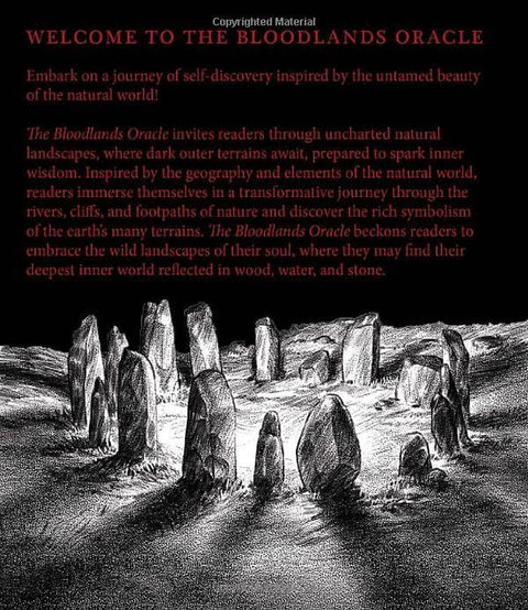 The Bloodlands Oracle pranašavimo kaladė, 42 kortos + vadovas