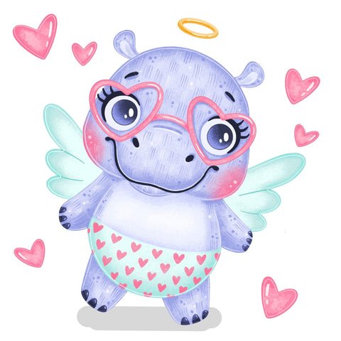 Crafting Spark: Romantic Hippo 20х20 Deimantinio Paveikslo komplektas Cs2694 - HOBI.LT 🇱🇹