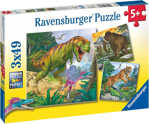 Ravensburger: Rudder of Prehistorical Times - Puzzle 3X49 - RAVENSBURGER dėlionė - HOBI.LT 🇱🇹