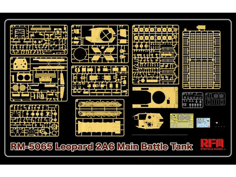 Rye Field Model Leopard 2A6 1/35 plastikinis tanko modelis RFM-5065