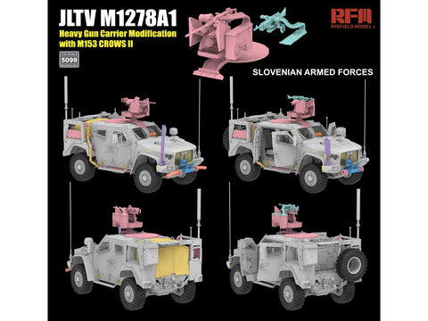 Rye Field JLTV M1278A1 CROWS II 1/35 plastikinis karinis modelis