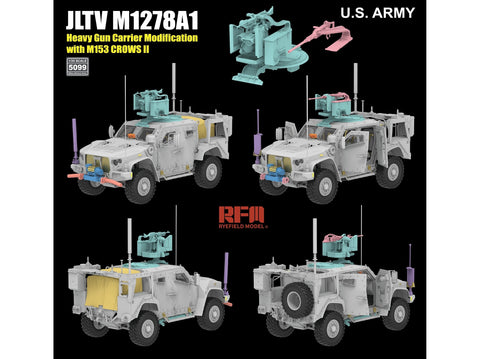 Rye Field JLTV M1278A1 CROWS II 1/35 plastikinis karinis modelis