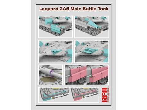 Rye Field Model Leopard 2A6 1/35 plastikinis tanko modelis RFM-5065