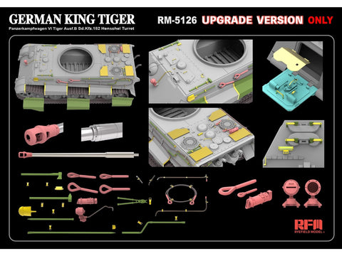 King Tiger Henschel tanko modelis 1/35, plastikinis RFM 5126