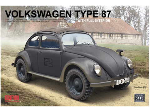 Volkswagen Vabalas Type 87 1/35, detalus salonas – Rye Field (5113)