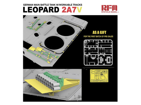 Leopard 2A7V plastikinis tanko modelis 1/35 Rye Field