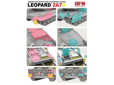 Leopard 2A7V plastikinis tanko modelis 1/35 Rye Field
