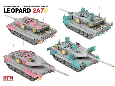 Leopard 2A7V plastikinis tanko modelis 1/35 Rye Field