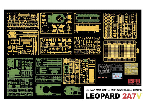 Leopard 2A7V plastikinis tanko modelis 1/35 Rye Field