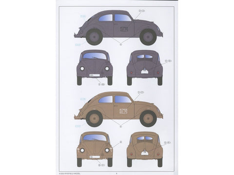 Volkswagen Vabalas Type 87 1/35, detalus salonas – Rye Field (5113)